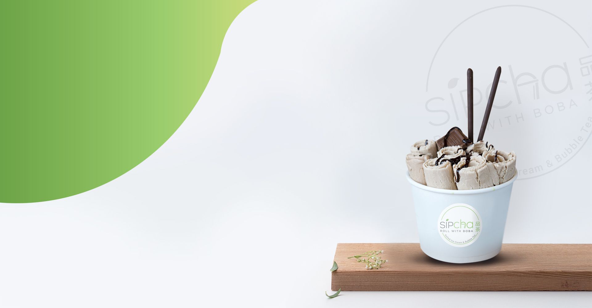 SipCha rolled ice cream