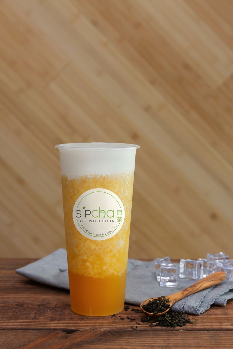 Tango Mango — mango drink with milk cap