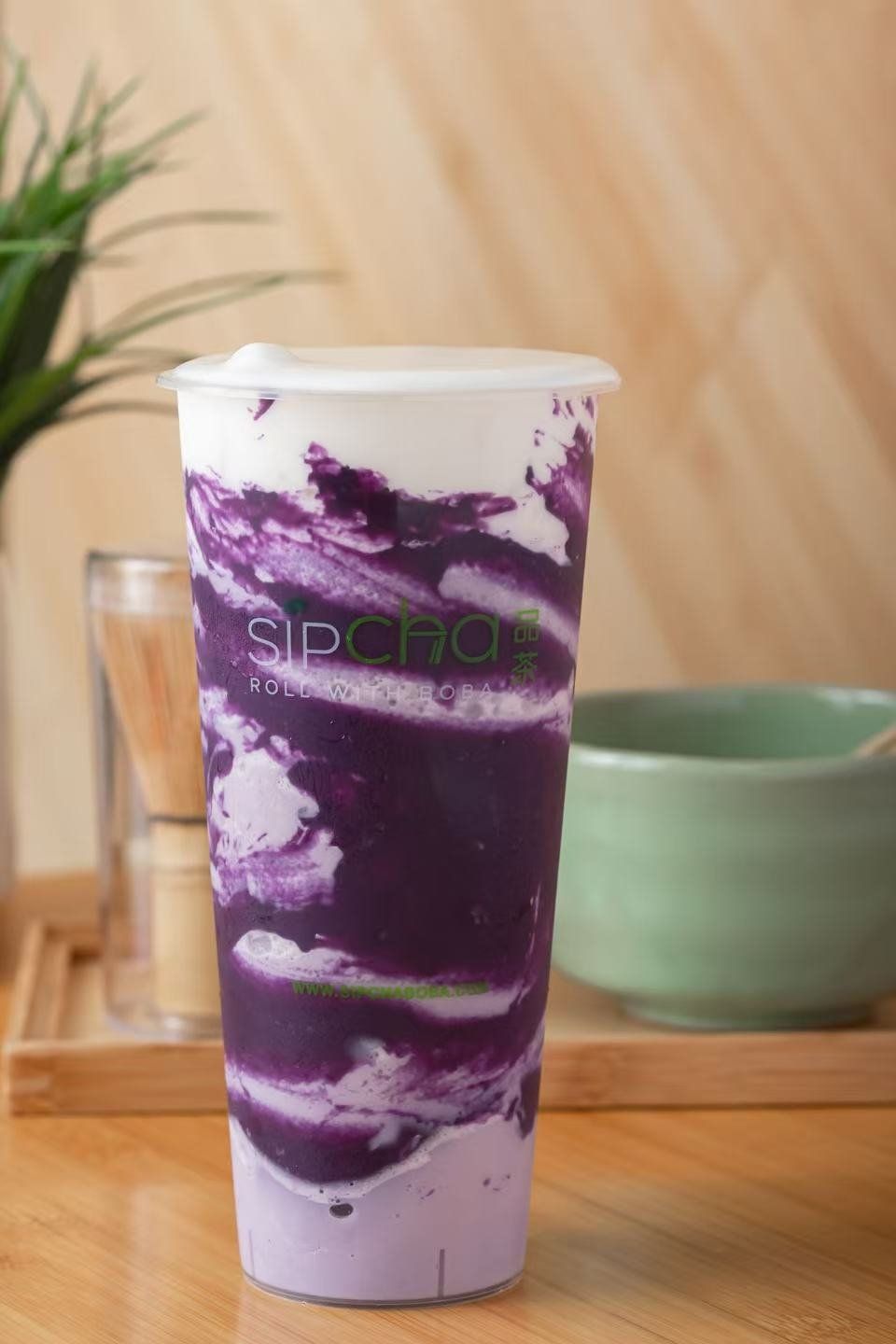 Ube Meets Taro — purple ube taro swirl drink